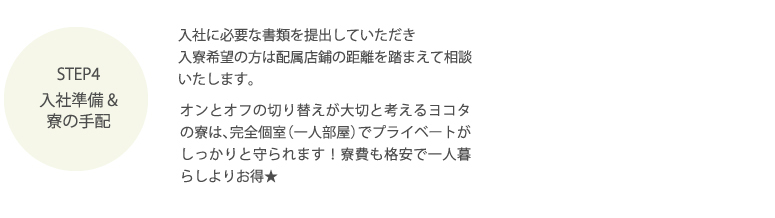 入社準備 寮の手配